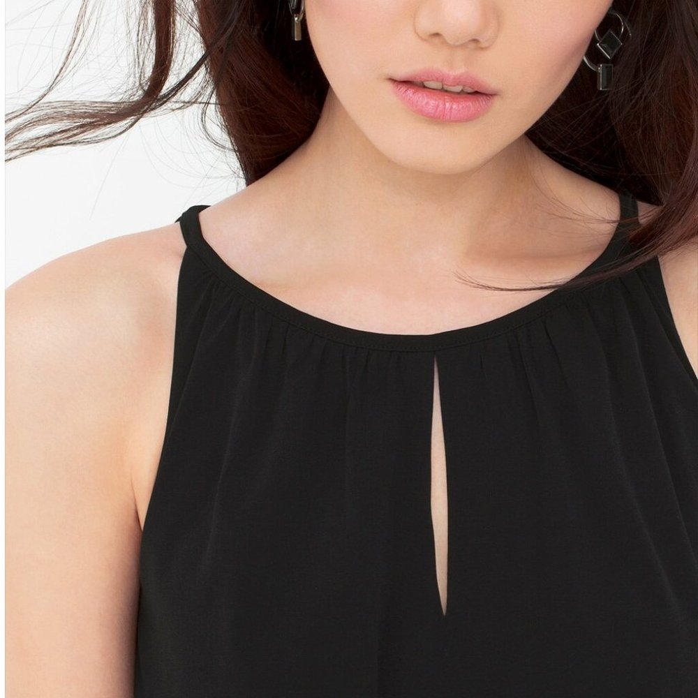 White House Black Market | Matte Jersey Belted Wide-Leg Jumpsuit | NWOT - Picture 7 of 9